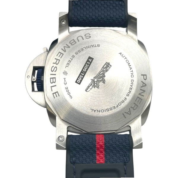 パネライ PANERAI サブマーシブル クアランタ クアトロルナ・ロッサ PAM01391 ネイビー SS メンズ 腕時計