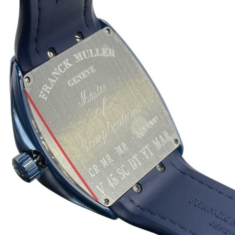 フランク・ミュラー FRANCK MULLER ヴァンガード マリナー V45SCDTYTMAI ブルー セラミック 自動巻き メンズ 腕時計