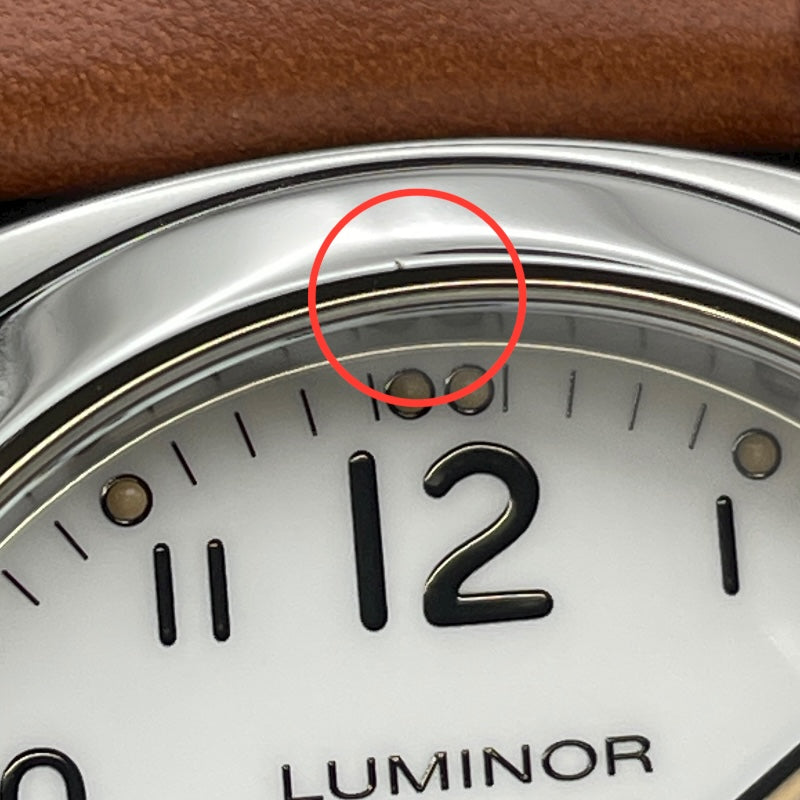 パネライ PANERAI ルミノールマリーナ ロゴ アッチャイオ PAM00660 ホワイト SS 手巻き メンズ 腕時計