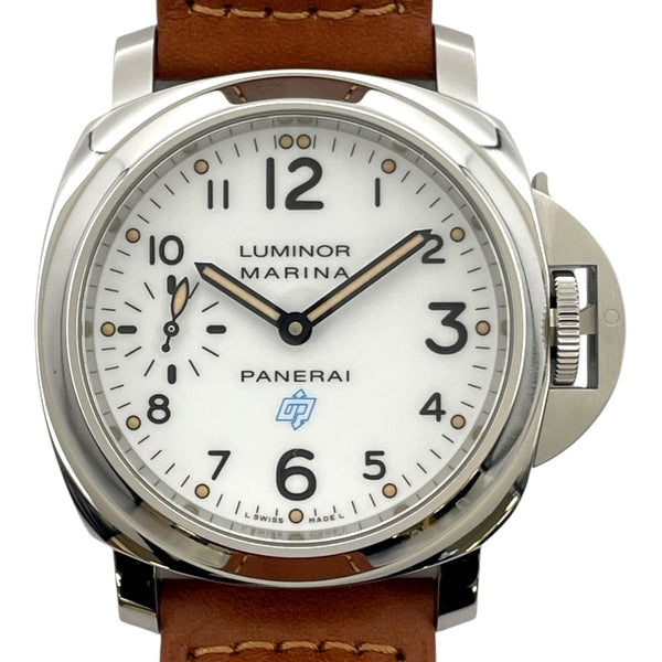 パネライ PANERAI ルミノールマリーナ ロゴ アッチャイオ PAM00660 ホワイト SS 手巻き メンズ 腕時計