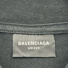 バレンシアガ BALENCIAGA SKATER OVERSIZED フロントロゴ半袖Tシャツ 739028 ブラック コットン ユニセックス 半袖Ｔシャツ