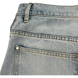 ルイ・ヴィトン LOUIS VUITTON ワイドレッグフィットデニムパンツ HSD５０W ブルー コットン メンズ デニムパンツ