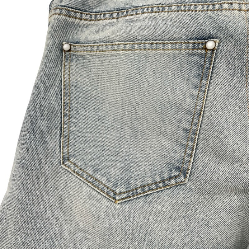 ルイ・ヴィトン LOUIS VUITTON ワイドレッグフィットデニムパンツ HSD５０W ブルー コットン メンズ デニムパンツ