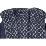 ルイ・ヴィトン LOUIS VUITTON モノグラム裏地ラップコート FFC022QWE ネイビー ウール レディース トレンチコート