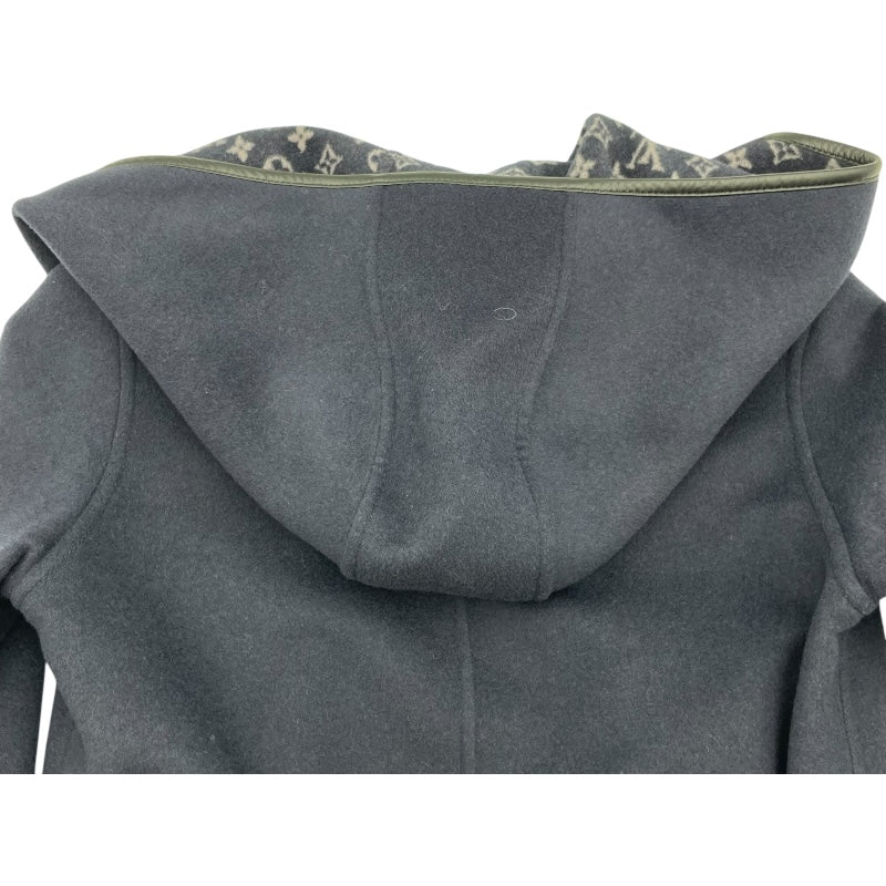 ルイ・ヴィトン LOUIS VUITTON モノグラム裏地ラップコート FFC022QWE ネイビー ウール レディース トレンチコート