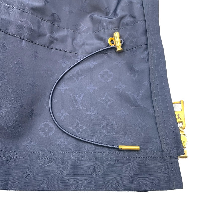 ルイ・ヴィトン LOUIS VUITTON モノグラム総柄ナイロンジャケット ネイビー ナイロン レディース ナイロンジャケット
