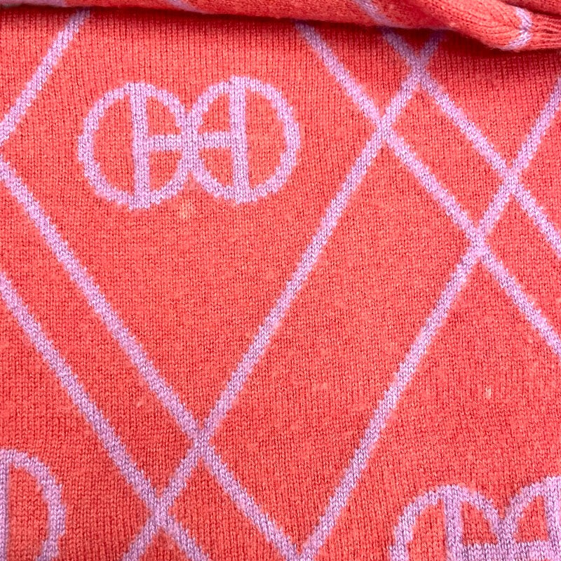 エルメス HERMES Hロンド総柄ニットセーター ピンク カシミヤ レディース セーター