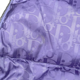クリスチャン・ディオール Christian Dior オブリーク総柄ダウンジャケット 943C449A4462 パープル ナイロン メンズ ダウンジャケット