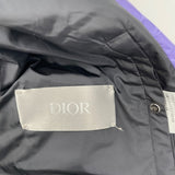 クリスチャン・ディオール Christian Dior オブリーク総柄ダウンジャケット 943C449A4462 パープル ナイロン メンズ ダウンジャケット
