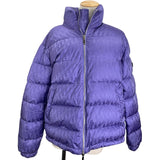 クリスチャン・ディオール Christian Dior オブリーク総柄ダウンジャケット 943C449A4462 パープル ナイロン メンズ ダウンジャケット