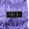 クリスチャン・ディオール Christian Dior オブリーク総柄ダウンジャケット 943C449A4462 パープル ナイロン メンズ ダウンジャケット