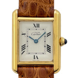 カルティエ Cartier マストタンク SM W1013654 アイボリー SV/GF レディース 腕時計