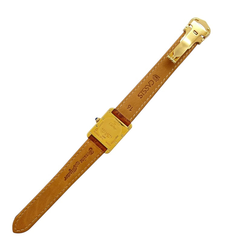 カルティエ Cartier マストタンク SM W1013654 アイボリー SV/GF レディース 腕時計