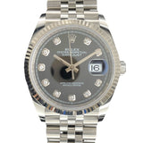 ロレックス ROLEX デイトジャスト36 126234G ブラック K18WG×SS メンズ 腕時計