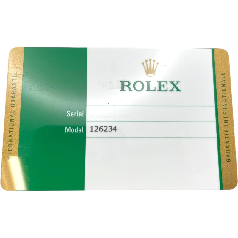 ロレックス ROLEX デイトジャスト36 126234G ブラック K18WG×SS メンズ 腕時計