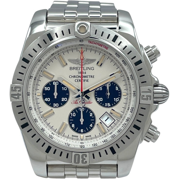 ブライトリング BREITLING クロノマット 44 エアボーン AB0115 アイボリー SS 自動巻き メンズ 腕時計