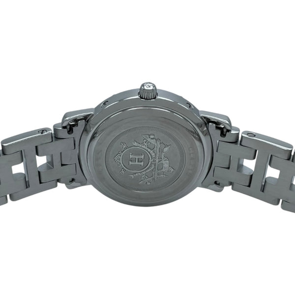 エルメス HERMES クリッパー CL4.210 ホワイト SS レディース 腕時計
