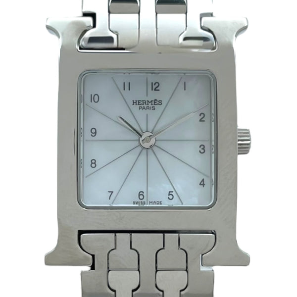エルメス HERMES Hウォッチ HH1.210 ホワイトシェル SS レディース 腕時計