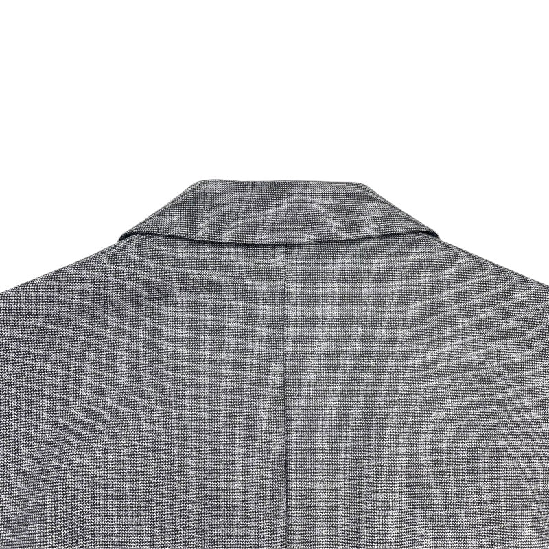 プラダ PRADA ロングチェスターコート UC361D グレー ウール メンズ