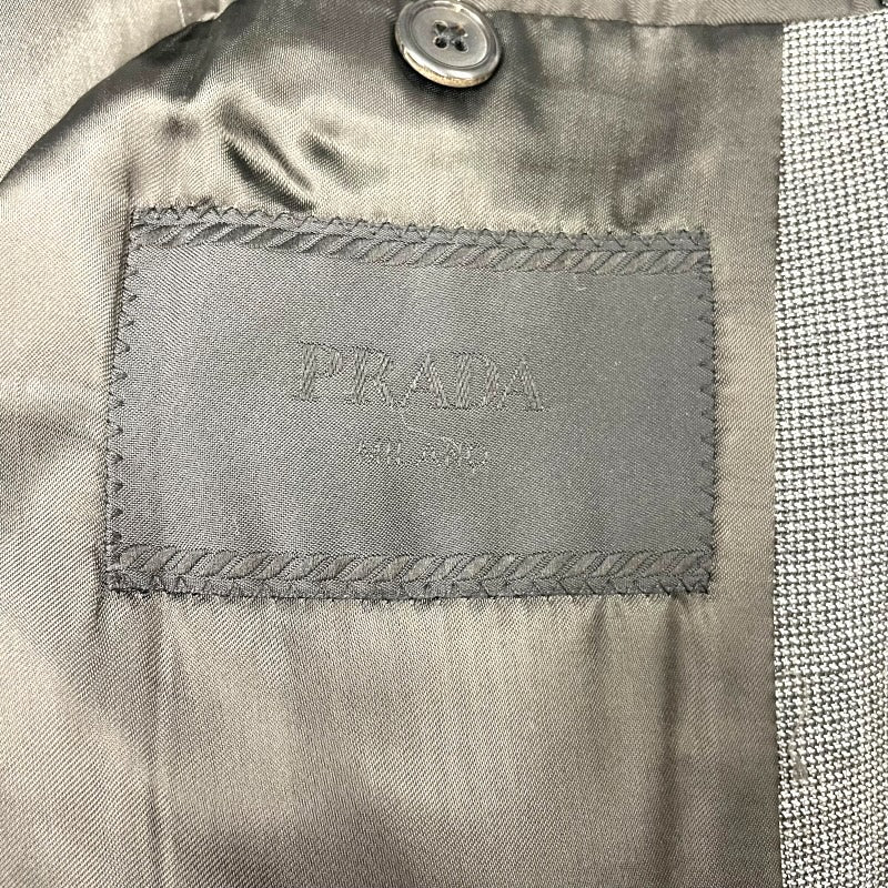 プラダ PRADA ロングチェスターコート UC361D グレー ウール メンズ その他アウター