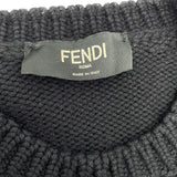フェンディ FENDI LOVEロゴ長袖ニットセーター FZZ295 ブラック ウール メンズ セーター