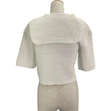 グッチ GUCCI GGボタンクロシェニットカーディガン 743221 ホワイト コットン レディース カーディガン