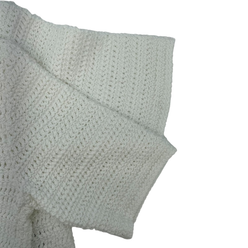 グッチ GUCCI GGボタンクロシェニットカーディガン 743221 ホワイト コットン レディース カーディガン