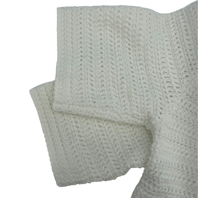 グッチ GUCCI GGボタンクロシェニットカーディガン 743221 ホワイト コットン レディース カーディガン