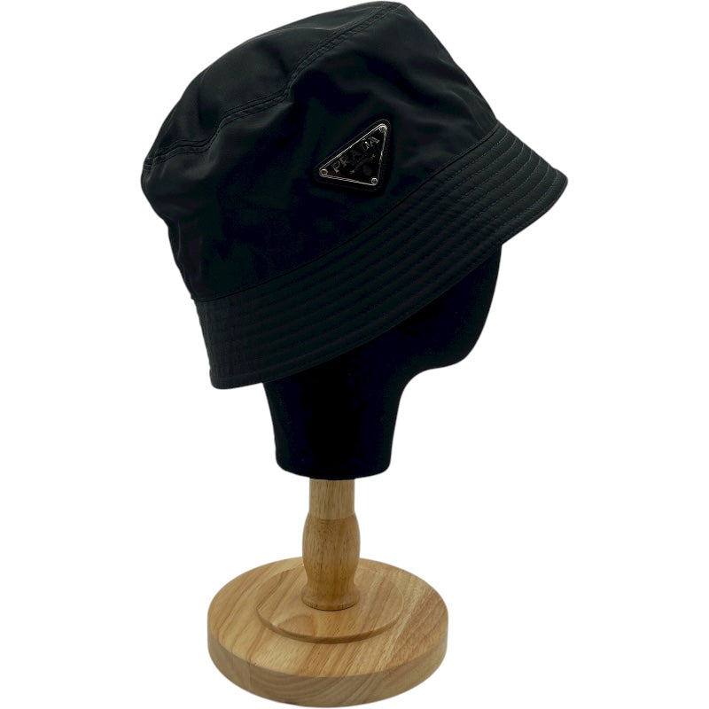 プラダ PRADA トライアングルロゴバケットハット 2HC137 ブラック ナイロン メンズ その他ファッション雑貨