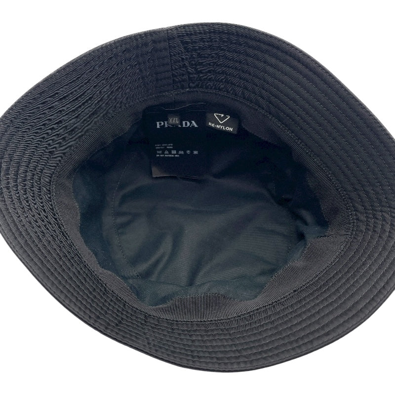 プラダ PRADA トライアングルロゴバケットハット 2HC137 ブラック ナイロン メンズ その他ファッション雑貨