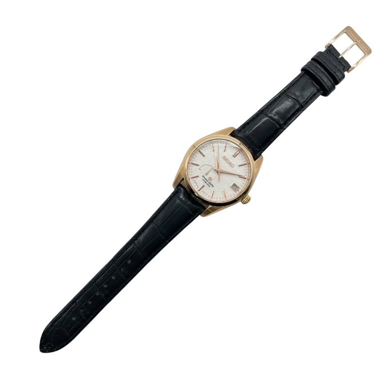 グランドセイコー Grand Seiko スプリングドライブ マスターショップ限定 SBGA092 ホワイト K18PG メンズ 腕時計
