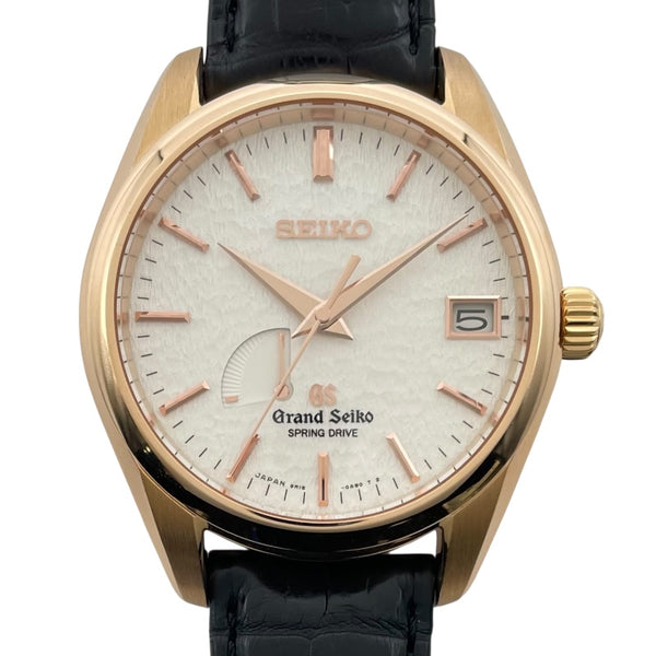 グランドセイコー Grand Seiko スプリングドライブ マスターショップ限定 SBGA092 ホワイト K18PG メンズ 腕時計