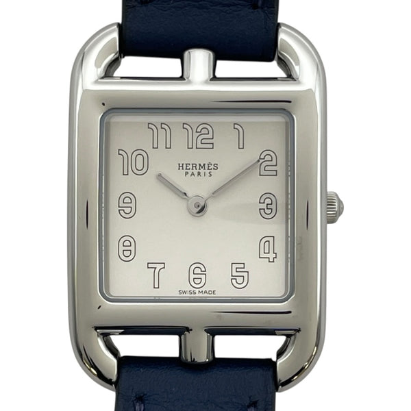 エルメス HERMES ケープコッド ドゥブルトゥール CC1.210a シルバー SS クオーツ レディース 腕時計