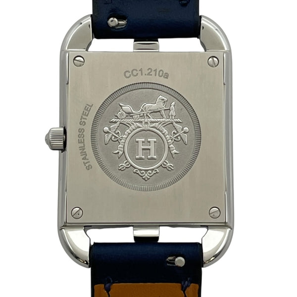 エルメス HERMES ケープコッド ドゥブルトゥール CC1.210a シルバー SS クオーツ レディース 腕時計