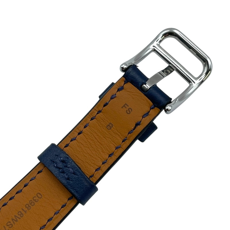 エルメス HERMES ケープコッド ドゥブルトゥール CC1.210a シルバー SS クオーツ レディース 腕時計