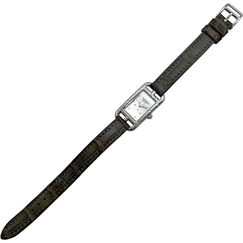 エルメス HERMES ナンタケット ミニ ジュテ ドゥ ディアマン NA2.131 シルバー SS クオーツ レディース 腕時計