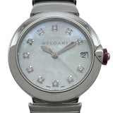 ブルガリ BVLGARI ルチェア ホワイトシェル 102199（LU33S） ホワイト SS レディース 腕時計