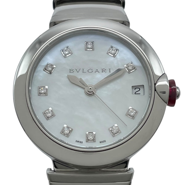 ブルガリ BVLGARI ルチェア ホワイトシェル 102199（LU33S） ホワイト SS レディース 腕時計
