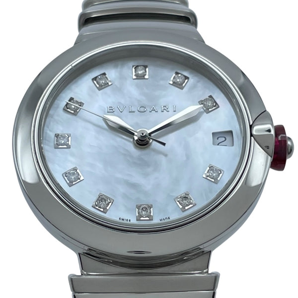 ブルガリ BVLGARI ルチェア ホワイトシェル 102199（LU33S） ホワイト SS レディース 腕時計