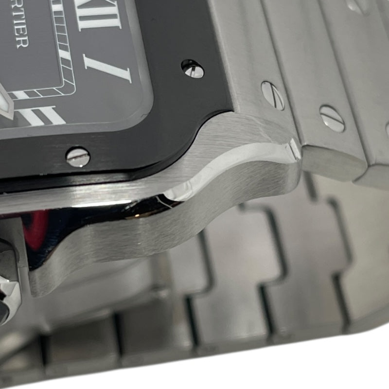 カルティエ Cartier サントス ドゥ カルティエ LM WSSA0037 グレー SS 自動巻き メンズ 腕時計