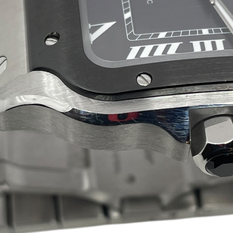 カルティエ Cartier サントス ドゥ カルティエ LM WSSA0037 グレー SS 自動巻き メンズ 腕時計