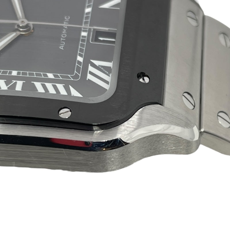 カルティエ Cartier サントス ドゥ カルティエ LM WSSA0037 グレー SS 自動巻き メンズ 腕時計