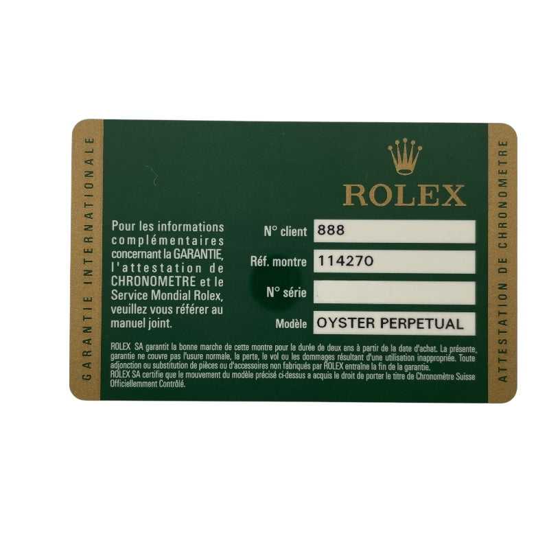 ロレックス ROLEX エクスプローラー1 114270 ブラック SS ユニセックス 腕時計
