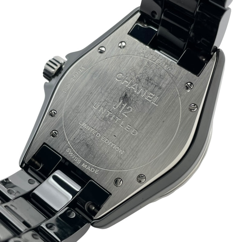 シャネル CHANEL J12 アンタイトル 38MM 世界1200本限定 H5581 ブラック セラミック/SS メンズ 腕時計