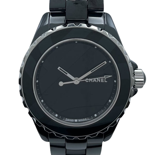 シャネル CHANEL J12 アンタイトル 38MM 世界1200本限定 H5581 ブラック セラミック/SS メンズ 腕時計