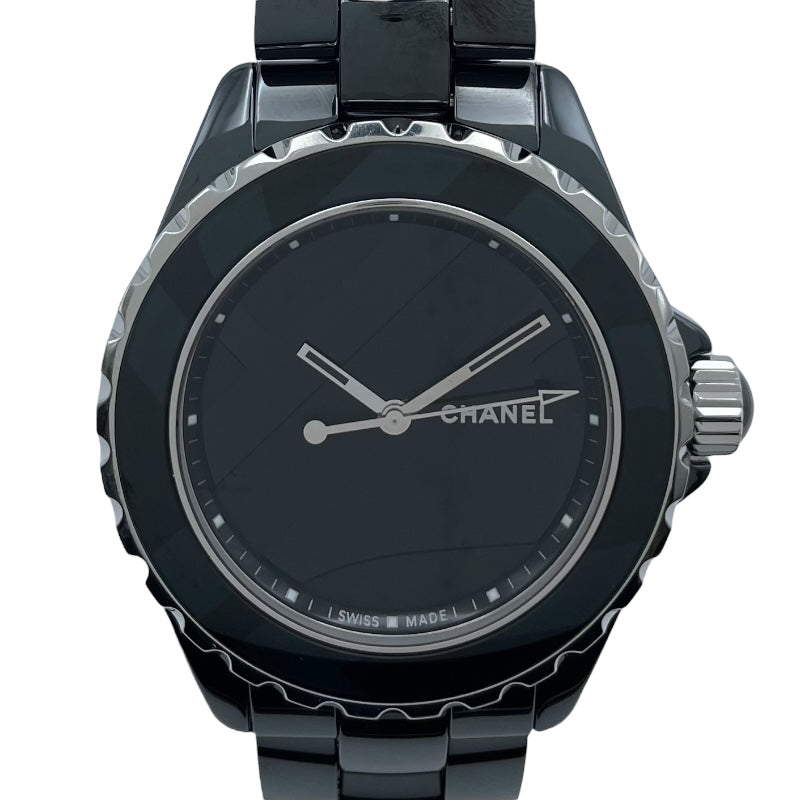 シャネル CHANEL J12 アンタイトル 38MM 世界1200本限定 H5581 ブラック セラミック/SS メンズ 腕時計