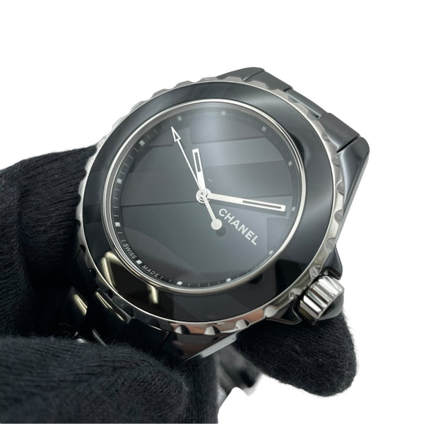 シャネル CHANEL J12 アンタイトル 38MM 世界1200本限定 H5581 ブラック セラミック/SS メンズ 腕時計