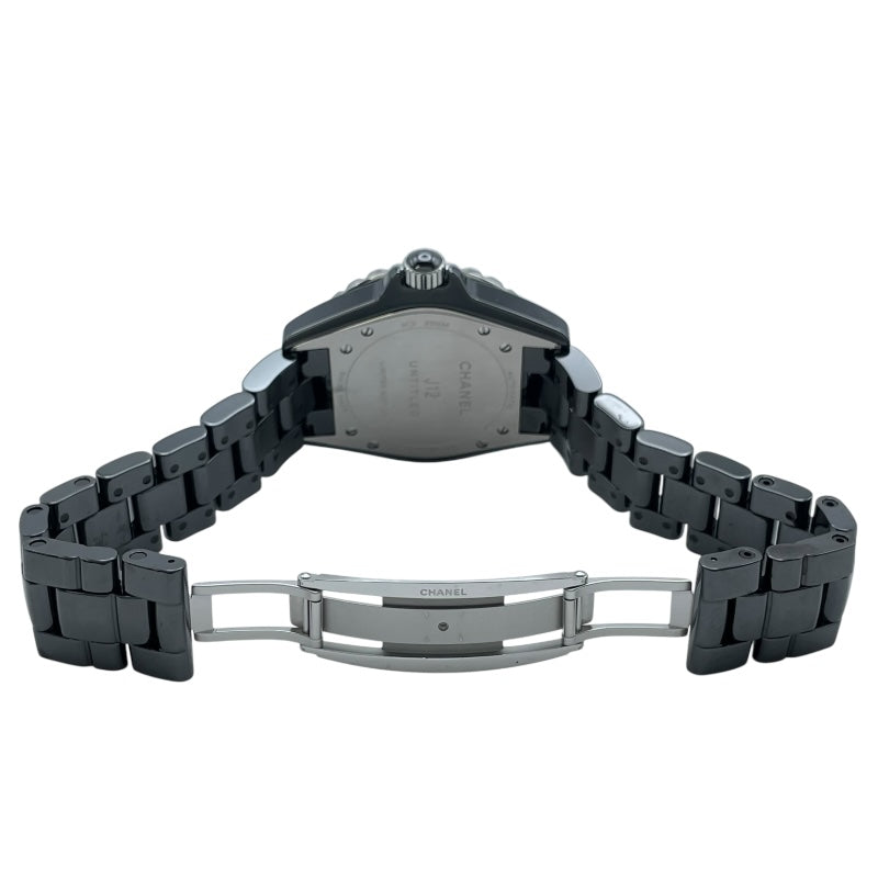 シャネル CHANEL J12 アンタイトル 38MM 世界1200本限定 H5581 ブラック セラミック/SS メンズ 腕時計