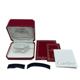 カルティエ Cartier マストタンク SM W1006354 ホワイト SV/GF/革ベルト（社外品） クオーツ レディース 腕時計