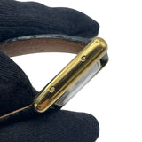 カルティエ Cartier マストタンク SM W1006354 ホワイト SV/GF/革ベルト（社外品） クオーツ レディース 腕時計